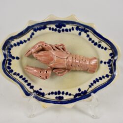 Léon Brard Trompe l’oeil Wall Plaque, Crayfish on Rouen Plate - SOLD